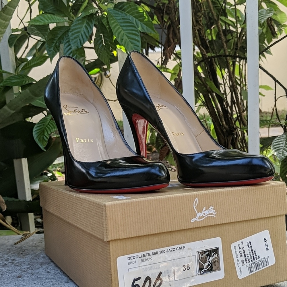 Christian Louboutin black 100 Jazz